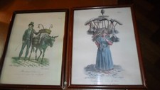 GRAVURE  CARLE VERNET  VIEUX METIERS       LOT DE 2 CADRES