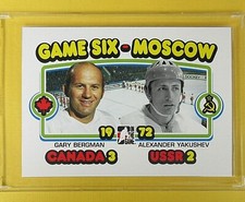 BERGMAN / YAKUSHEV  2009  Blank Back  GAME 6 MOSCOW  #195  (CANADA 3 USSR 2)