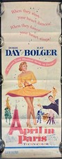 April in Paris ORIGINAL US Insert Movie Poster Doris Day Ray Bolger David Butler