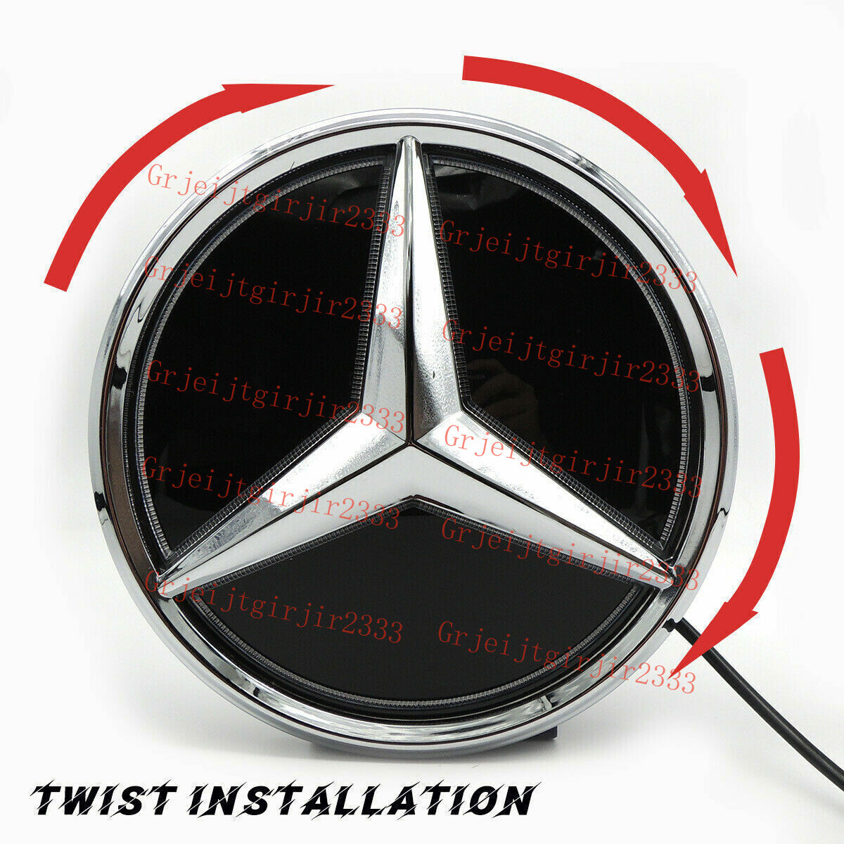 Front Grille Star For 2019-2022 A/C W205 W177 LED Light badge Mirror Emblem