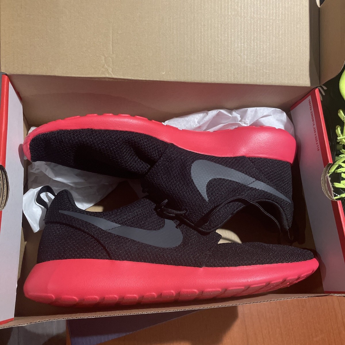 Brand new Nike Roshe One Black Red Anthracite Shoes