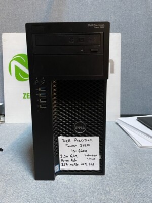 Dell Precision Tower 3620 intel i5 6600 3.30ghz 16GB 256GB M.2 SSD