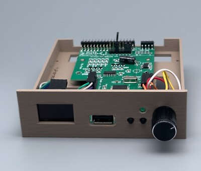 Amiga 2000 internes Gotek Laufwerk mit Display, Drehknopf & 32GB USB Stick AT435