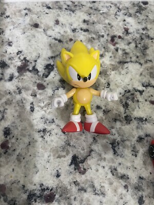 Super Sonic The Hedgehog Mini Action Figure Jakks Pacific Sega 2.5  2022