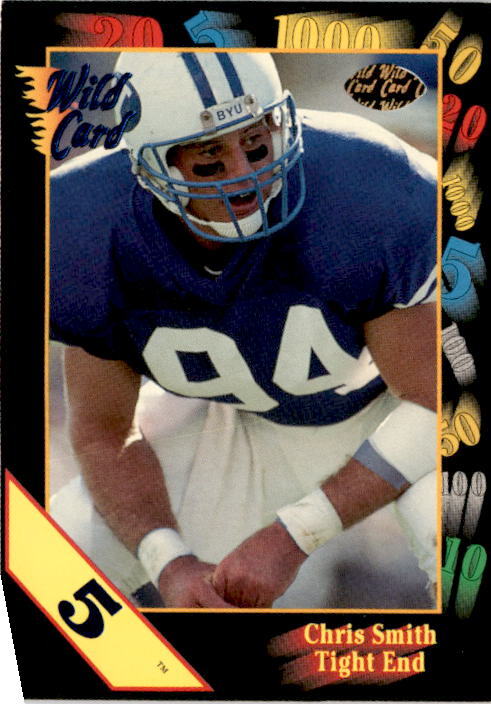 1991 Wild Card Draft #124 Chris Smith 5 Stripe