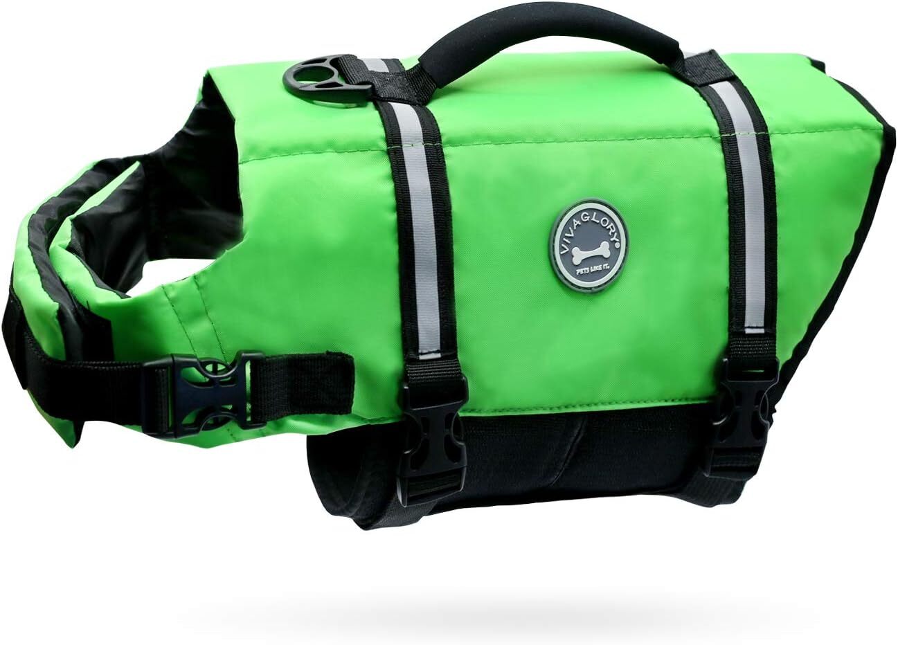 VIVAGLORY Ripstop Dog Life Jacket for Medium Dogs. Cyan & Green eBay