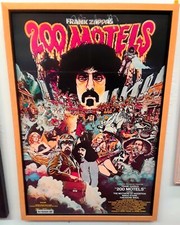 200 MOTELS ORIGINAL 1971 FRAMED GERMAN POSTER FRANK ZAPPA KEITH MOON RINGO STARR