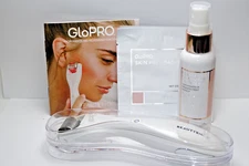 Beauty Bio GloPro WHITE  Micro needling Tool OPERATED BATTERIES NO BOX