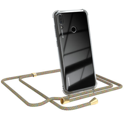 Handyhülle zum Umhängen für Huawei Y7 (2019) / Y7 Prime (2019) Kordel Regenbogen