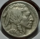 1936 P Buffalo Nickel Indian Head  FULL DATE
