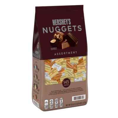 Hershey's Nuggets Assorted Milk Chocolate W/Almonds Dark Candy 145 Pc Sweets USA