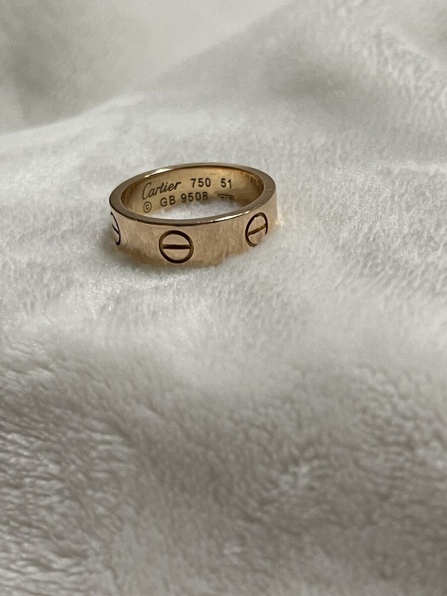 Authentic Cartier LOVE Ring Rose Gold 18K Au 750 Size 51/5.5 Authentic Cartier LOVE Ring Rose Gold 18K Au 750 Size 51/5.5