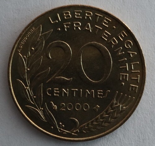 2000 France 20 Centimes - Picture 4 of 4