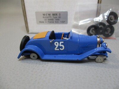 Kit Maquette MCM 1/43 – Bugatti Type 40 Le Mans 1930, Complet Sans Notice