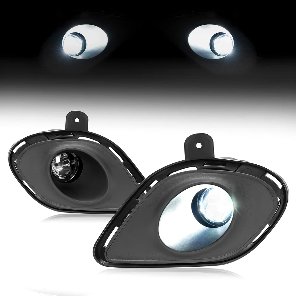 Lámpara antiniebla LED parachoques con kit de cableado de soporte para Dodge Charger SRT 2015-2023 Foto 2 de 4