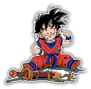 Dragon Ball Z Goku Cartoon Car Bumper Sticker Decal 5/'/'x 2/'/'