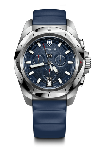 Victorinox I.N.O.X. Chronograph 43 MM Blue Bracelet Blue Dial Watch 241984