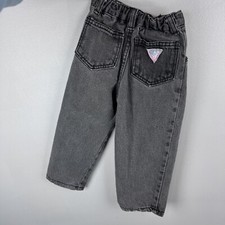 GUESS By Georges Marciano Vintage Toddler Black Jeans Size 2T Made In USA