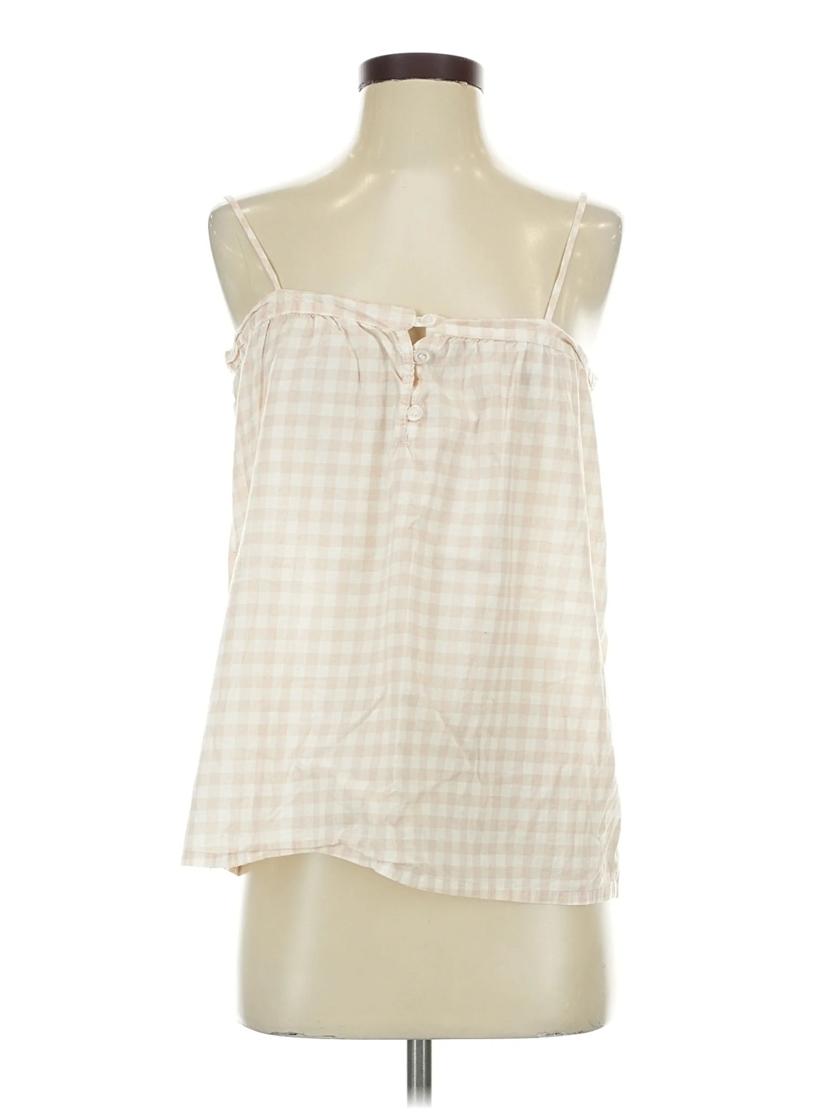 MAISON DU SOIR Women Ivory Sleeveless Blouse S - image 1