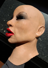 Maske ANGELINA +WIMPERN B-WARE ECHTES SCHAUML...