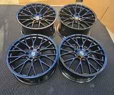 20 NEWLY BLACK OEM FACTORY PORSCHE RS SPYDER WHEELS RIMS 911 991 992 996 997 998