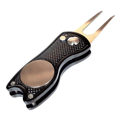 Golf Pitchgabel Metall Divot Tool Ballmarker Grün Reparatur Zubehör