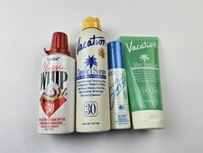 Juego de gel de enfriamiento para después del sol en spray protector solar Vacation Classic Scent, látigo, spray
