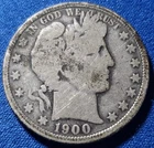 A 1900 O Barber Silver Half Dollar 50C