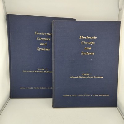  Philco Electronic Circuits and Systems Vol V & VI 1960 1st Ed TechRep Vintage