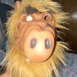 ALF Style Full Head Overhead Mask Faux Fur Tan/Brown One Size Adult Unisex