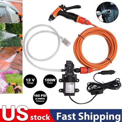 #ad Car Pressure Washer Electric Gun Portable 12V High Power Cleaner With Water Pump $26.98