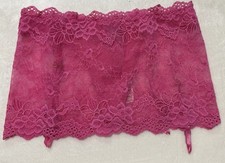Victoria's Secret Sabrina VTG 09 Skirted Lace Garter Thong S NWT 245043 Berry