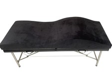 Endelle Lash Bed Topper,Ergonomic Curvy Massage Table Small Single, Black