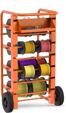 Wire Spool Rack Cable Caddy,Portable Wire Rack Dispenser with Wheel, Automotive