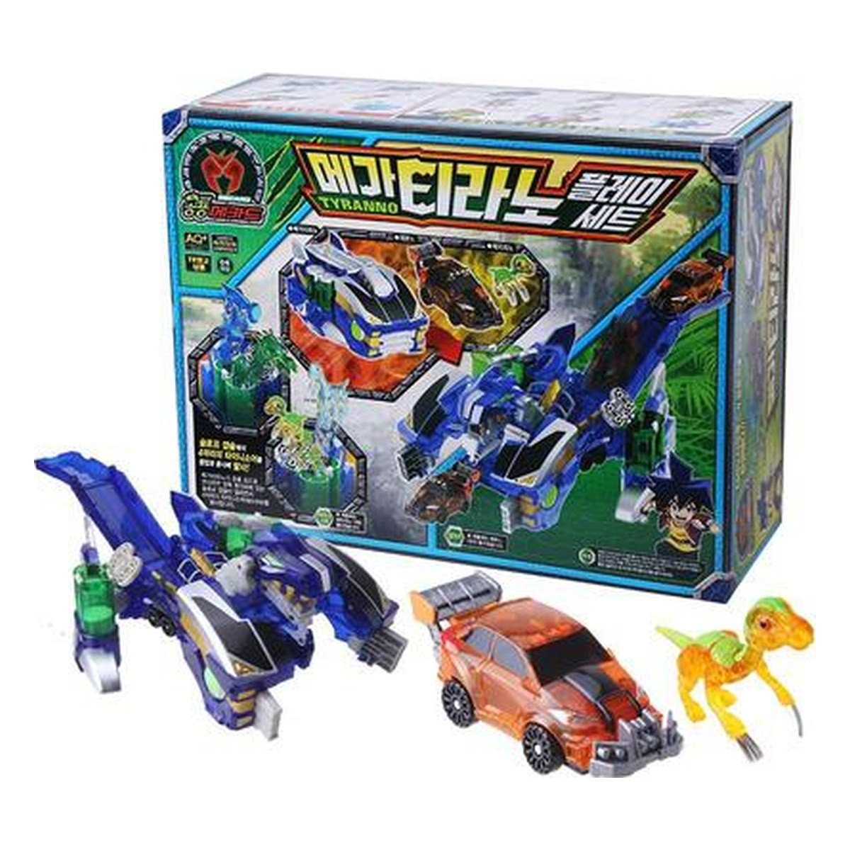Dino Mecard Mega Tyranno Play Set Action Figure Toy Korea Official Authentic New