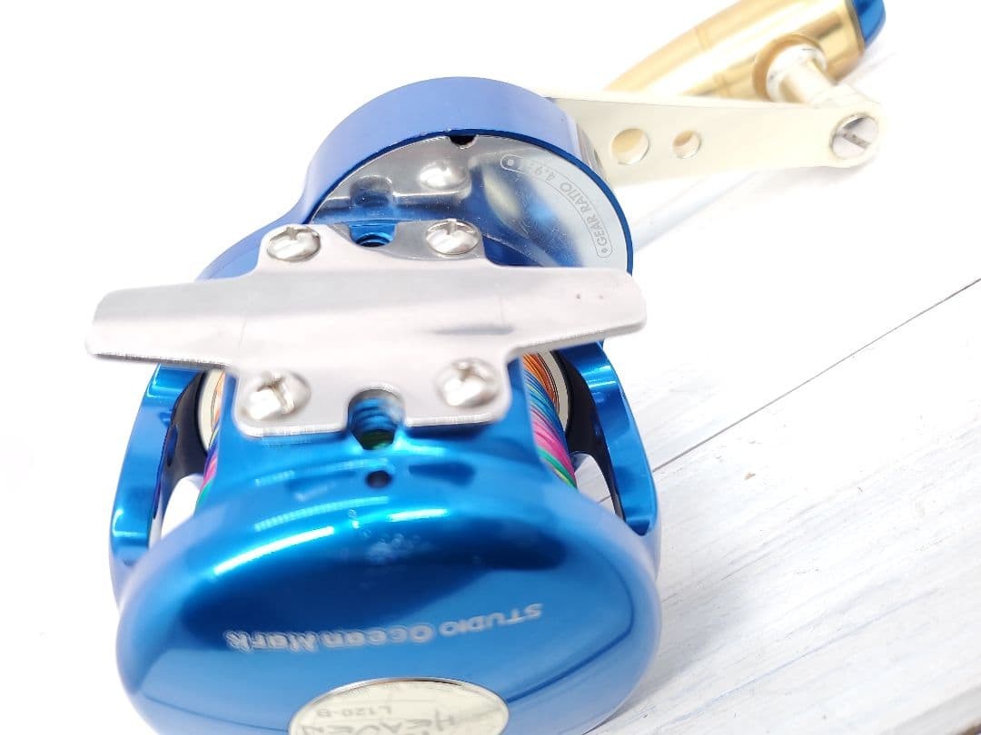 STUDIO OCEAN MARK Reel L120-B Jigging Blue Heaven #QYAIFL | eBay