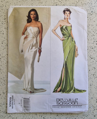 Vogue Designer Original V2929 Bellville Sassoon Kleid Abendkleid 16-20
