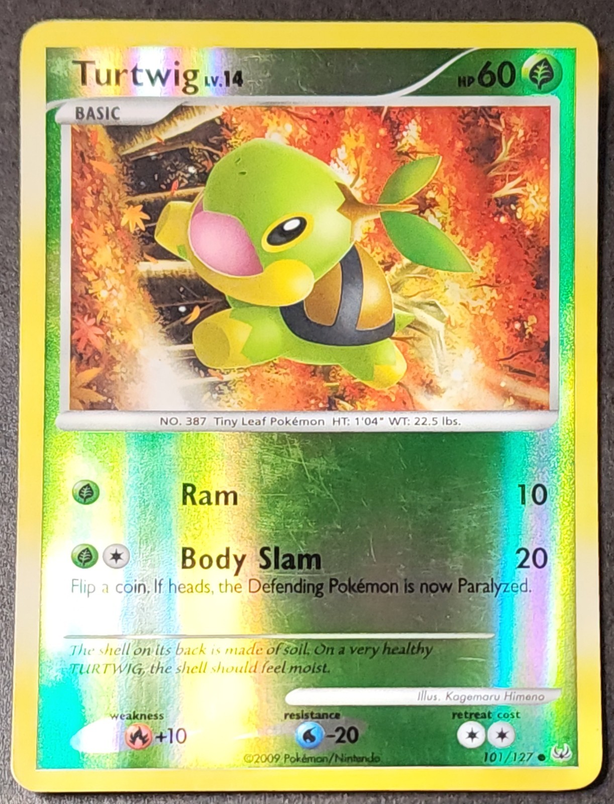 Pokemon TURTWIG  101/127 Reverse Holo (2009 Platinum) NM