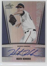 2011 Leaf Metal Draft Blue Prismatic 11/25 Heath Hembree #AU-HH1 Auto 0v1