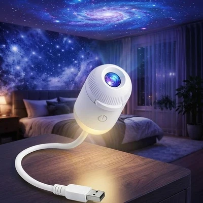 360° drehbarer HD Smart dynamischer holografischer Nachtlichtprojektor für Schlafzimmer - Bild 1 von 4