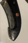 Damascus Steel Pocket Knife With Sheath Crackin Handle See Pictures Knife No Box — photo 3