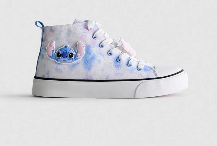 Lilo Stitch High-Top Trainers Tie Dye Canvas Basketball Boots