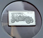 Vintage 1909 Lozier Car - 1.6 Gram .925 Sterling Silver Mini Proof Bar Ingot