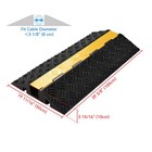 Yescom Cable Ramp 1/2/3 Channel Hose Cover 39.37"x22.83"x4.72" Speed Bump — photo 9