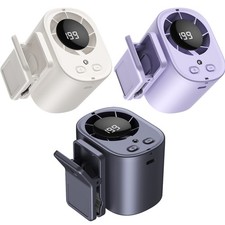 Image of USB Rechargeable Clip on Portable Desk Fans 360 Rotation for Car Camping