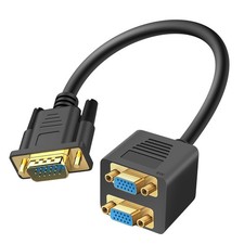 LinQ Video Adapter for VGA Male VGA to Dual Female VGA