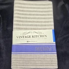 Vintage Kitchen McCaw Allan Irish Linen Union Glass Cloth Tea Towel Blue Stripe