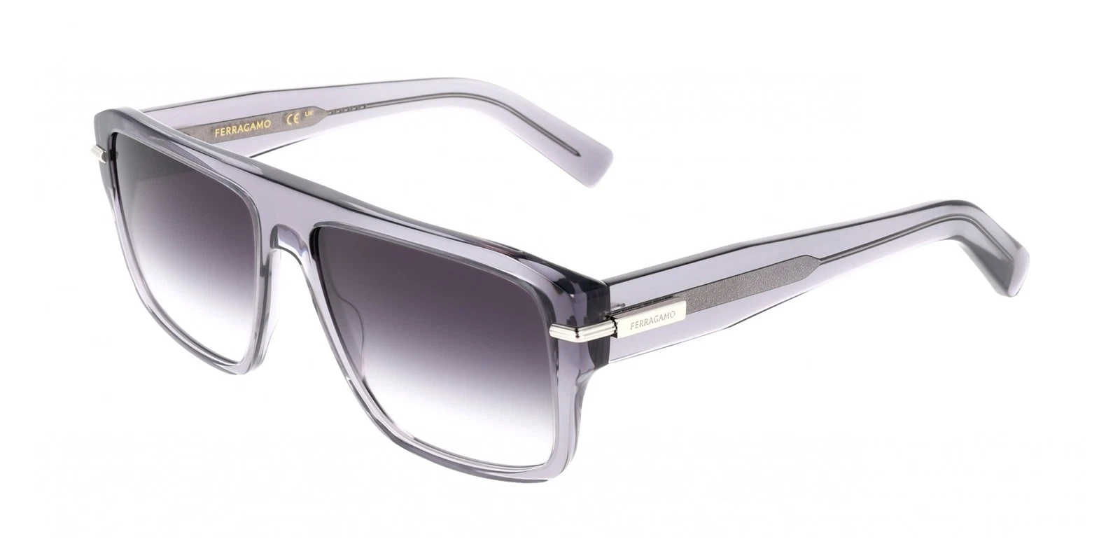 Ferragamo — Ferragamo Sunglasses SF2078SLBI Transparent Grey 59/16/145 Men
