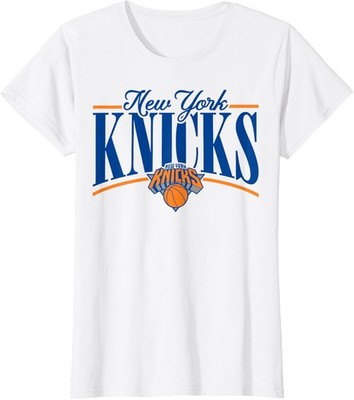 - New York Knicks Logo Arch Ladies' Crewneck T-Shirt