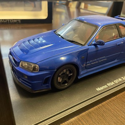 1/18 日産スカイラインGT-R(BNR34) AUTOart 1/18 Autoart Nissan Skyline GT-R R34 Z-tune Bayside Blue